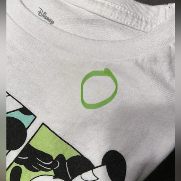 DISNEY KID BOY YOUTH WHITE MICKEY MOUSE SHORT SLEEVE SHIRT - Picture 6 of 6